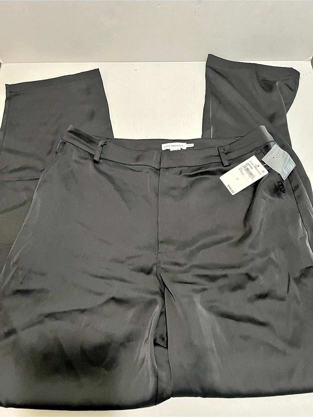 Good American Black Trousers Size 12 NWT